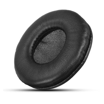 通気性の革ヘッドホーンの耳パッド実用的で再使用可能で黒い色